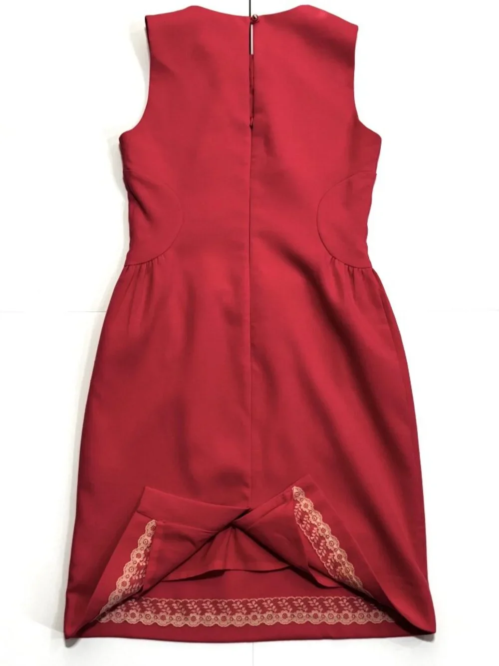 Kate Spade New York Sleeveless Coral Sheath Dress Size 4 Polyester Blend Knee-Le